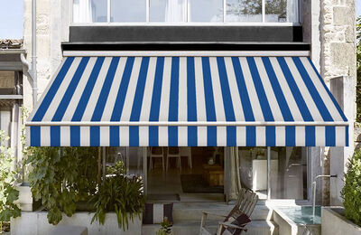 Corti Mavi Beyaz Tentelik Kumaş 8000-377 - 2