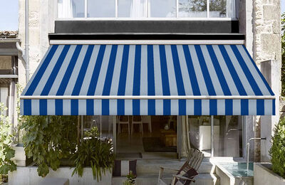 Corti Mavi Çizgili Tentelik Kumaş 8000-381 - 2