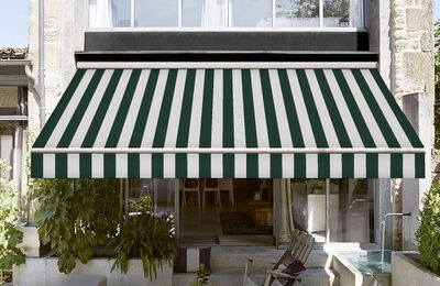 Corti Yeşil Beyaz Tentelik Kumaş 8000-933 - 2