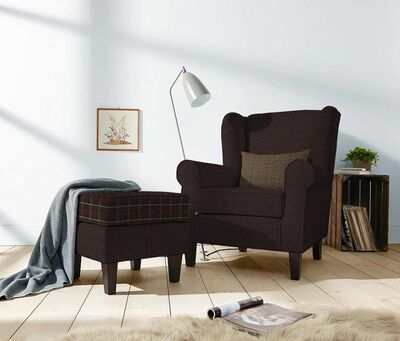 Döşemelik Kahverengi Keten Kumaş Liam Balıksırtı 50-1701 - 2