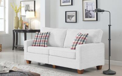 Pamuklu Döşemelik Beyaz Kanvas Kumaş 1000 - 2