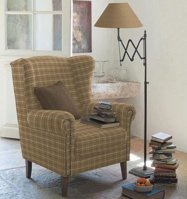 Ekose Döşemelik Keten Kumaş Liam 50-900 - 2