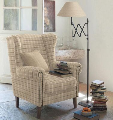 Ekose Döşemelik Keten Kumaş Liam 50-902 - 2