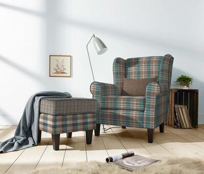 Ekose Keten Döşemelik Kumaş Tijen 60 - 1150 - 2