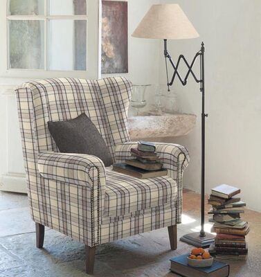 Ekose Keten Döşemelik Kumaş Tijen 60 - 1200 - 2