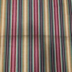 Kumascihome - Keten Kumaş Kırmızı Çizgili Şantuklu Keten