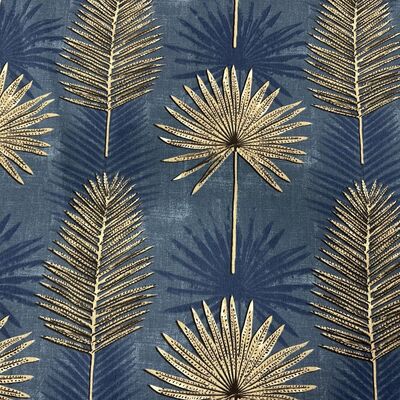 Pamuk Baskılı Keten Çam Yaprakları - 1