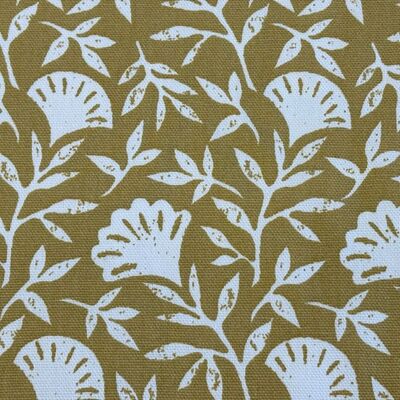 Pamuk Baskılı Keten Kumaş Çiçek Desenli 15 - 1