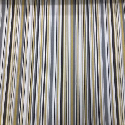 Pamuk Baskılı Keten Kumaş Sarı Çizgiler 1 - 1