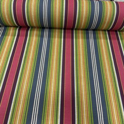 Pamuk Baskılı Keten Kumaş Sarı Çizgiler 3 - 1