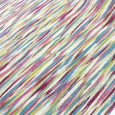 Pamuk Baskılı Keten Kumaş Suluboya Desenli 1 - 1