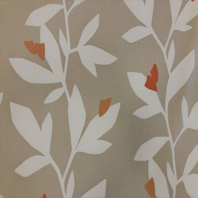 Pamuk Baskılı Keten Kumaş Yapraklar 2 - 1