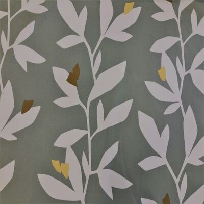 Pamuk Baskılı Keten Kumaş Yapraklar 4 - 1