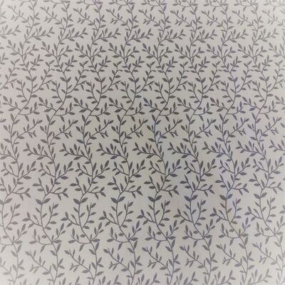 Pamuk Baskılı Keten Kumaş Yapraklı - 1