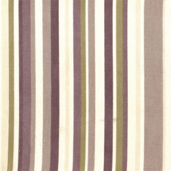 Pamuk Baskılı Keten Kahverengi Çizgili Kumaş