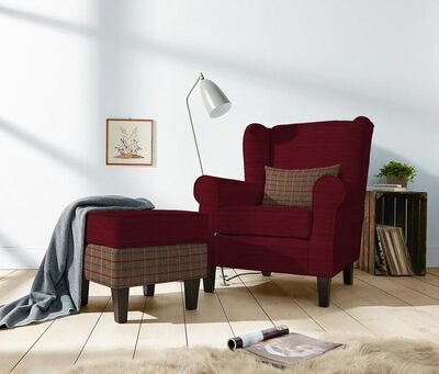 Pamuklu Döşemelik Bordo Kanvas Kumaş 1018 - 2