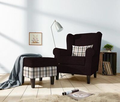 Pamuklu Döşemelik Koyu Kahve Kanvas Kumaş 1024 - 2