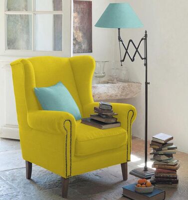 Pamuklu Döşemelik Hardal Sarı Kanvas Kumaş  1007 - 2