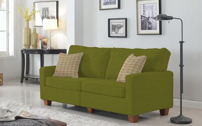 Pamuklu Döşemelik Yeşil Kanvas Kumaş 1014 - 2