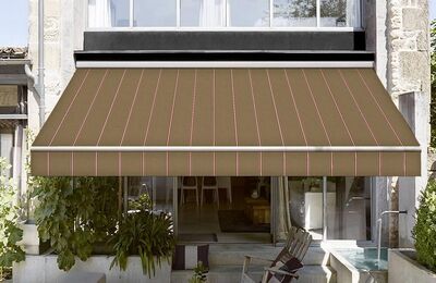 Sauleda Bordo Kahverengi Çizgili Tentelik Kumaş Pirineos 2790 - 2