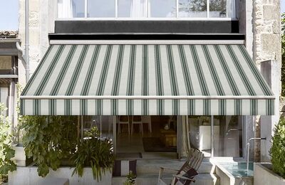 Sauleda Gri Krem Çizgili Tentelik Kumaş Colonia 2964 - 2