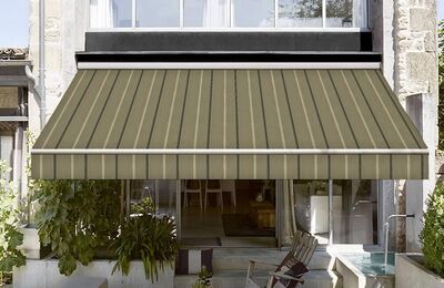 Sauleda Kahverengi Çizgili Tentelik Kumaş Manchester  2823 - 2