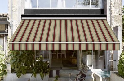 Sauleda Yeşil Bordo Çizgili Tentelik Kumaş  2566 - 2